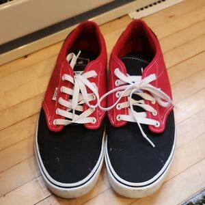 Vans Red and Black Sneakers